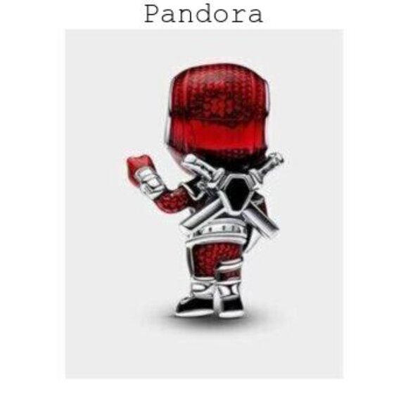 2024 New Marvel Deadpool Charm Red Dead Man Charm Fit Pandora Bracelet - Picture 2 of 5
